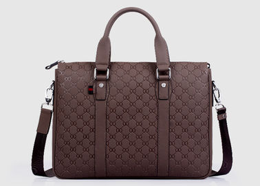 High grade Cow leather Mens Business Briefcases for travel Crossbody Shoulder Bag