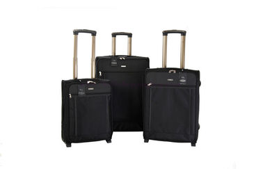 Polyester fabric external 2 wheels roller gear bag trolley travel luggage