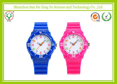School Student Silicone Bracelet Kids Cartoon Watches With Luminous Color Dial