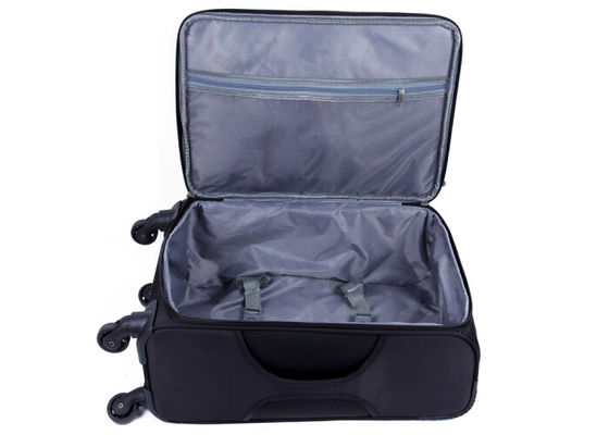 Travelling 4 wheel trolley luggage case with standard zipper lock to sideway OEM