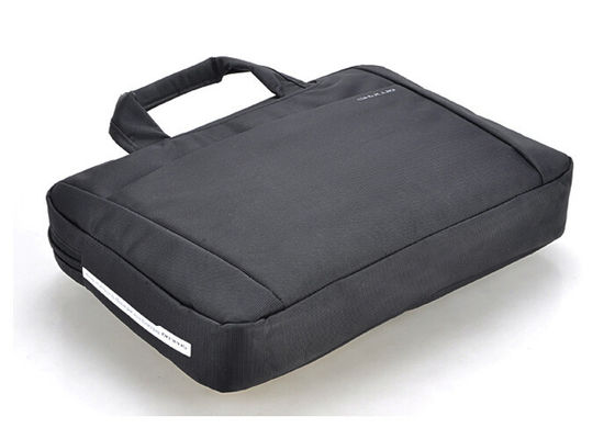 Black Leisure lightweight laptop computer bags with silkscreen logo or rubber logo