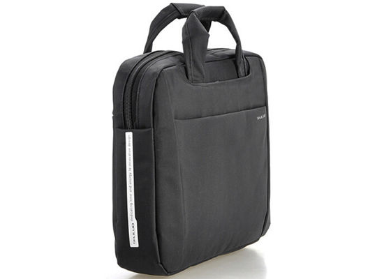 Black Leisure lightweight laptop computer bags with silkscreen logo or rubber logo