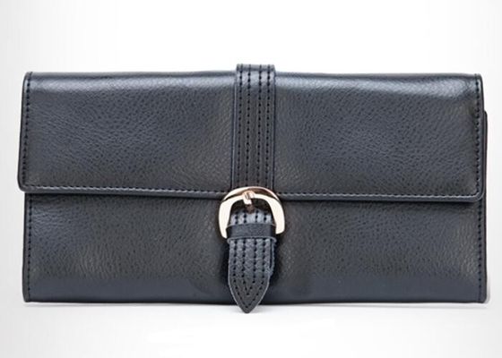 Minimalist leather Wallets with coin purse for ladies yellow , black , coffee color