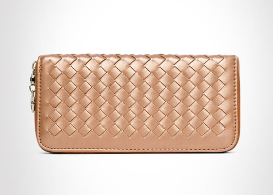 Promotional Water resistant pu leather wallet for cash and receipts for lady