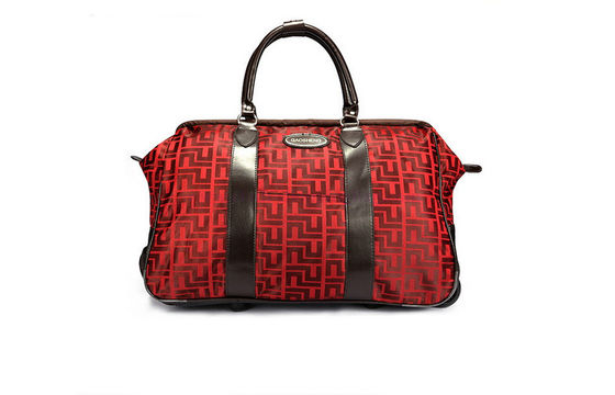 Cute cartoon pattern durable 20 inch trolley travel duffel bag red 50*26*37cm